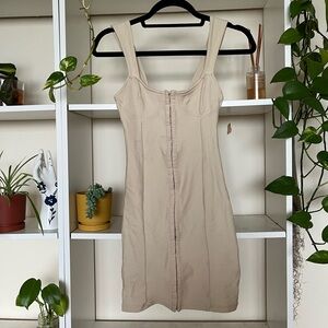 Beige Bodycon Bandage Dress